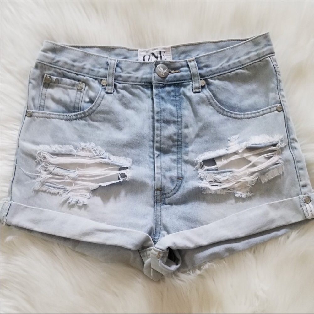 One teaspoon outlaws denim shorts